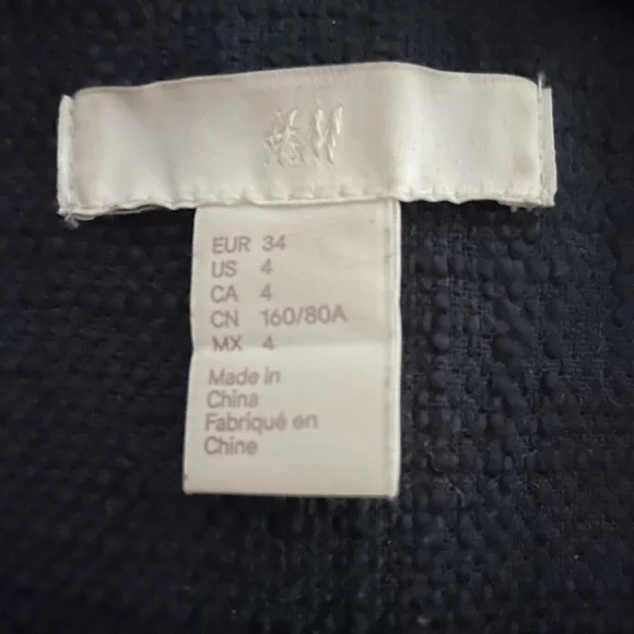 H&M Black Trench Coat with Gold Zippers + with custom Rix Rax buttons - Picture 4 of 8